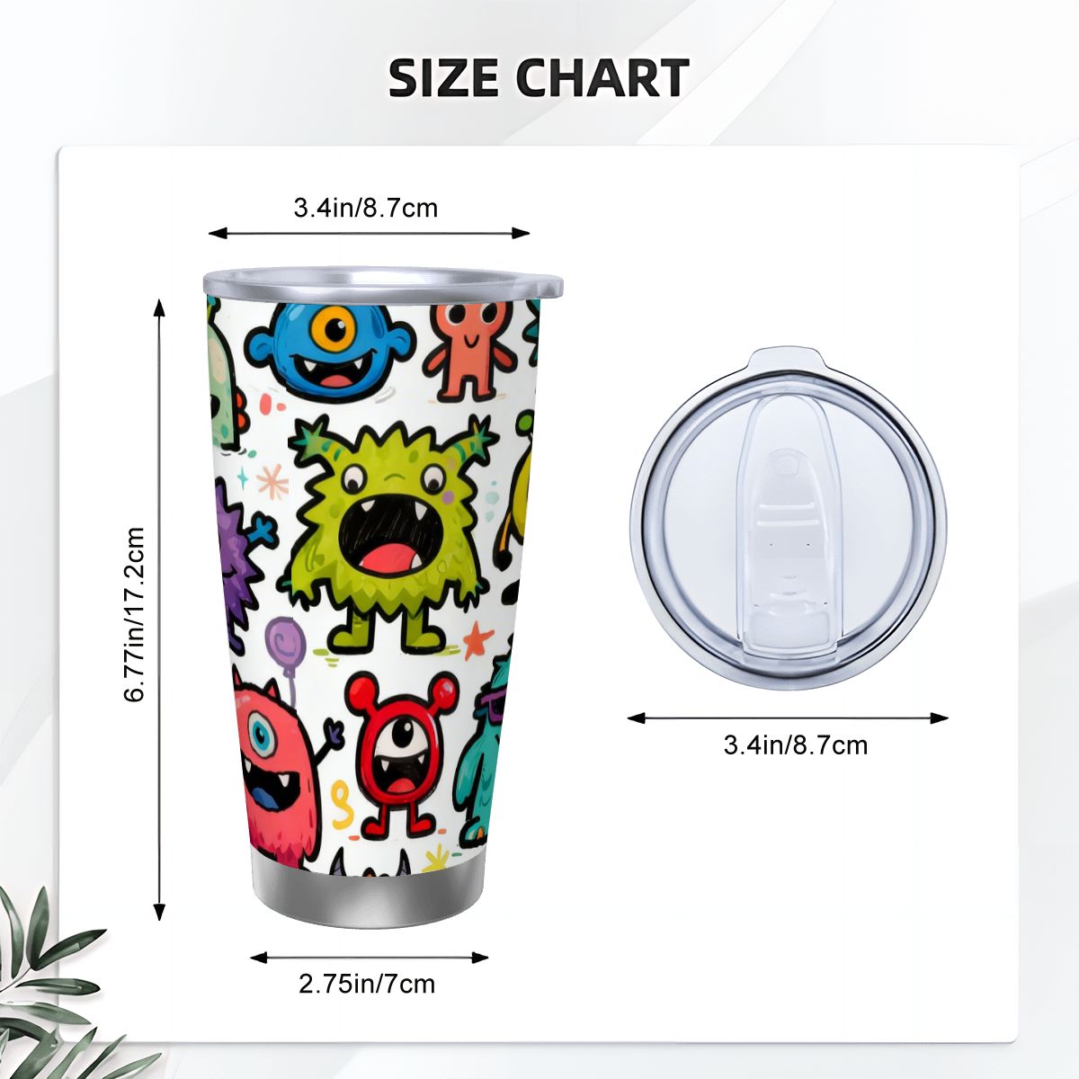 Tazza da viaggio per caffè con bordo singolo argento (20oz)