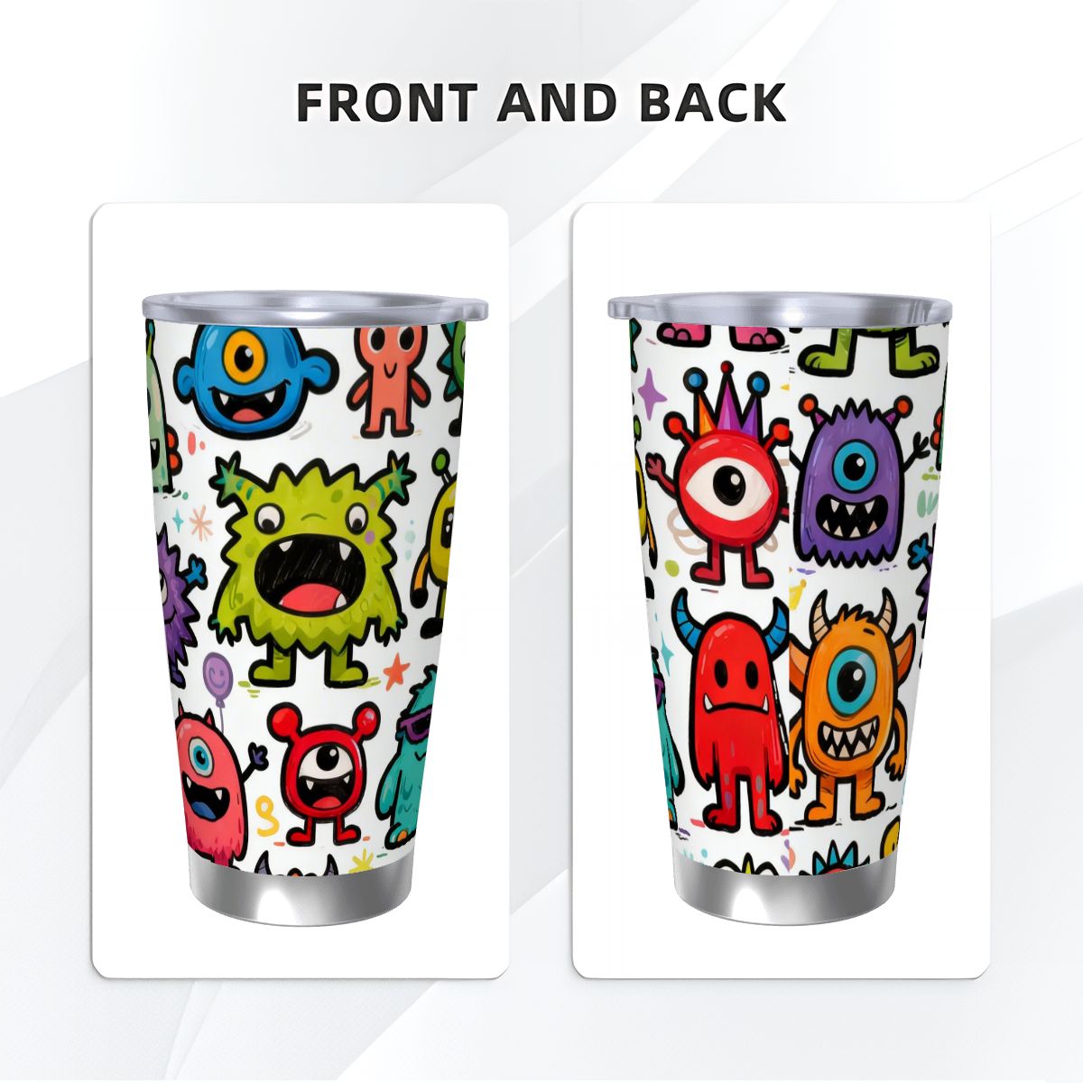 Tazza da viaggio per caffè con bordo singolo argento (20oz)