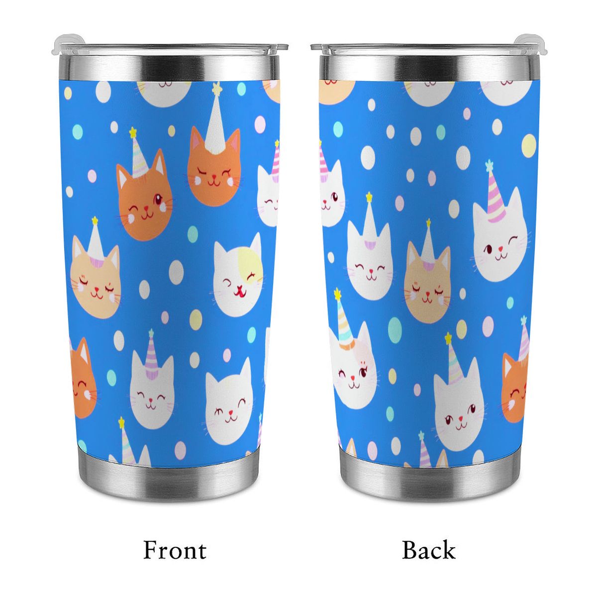 20oz Becher mit Deckel und Strohhalm (Hergestellt in den USA)