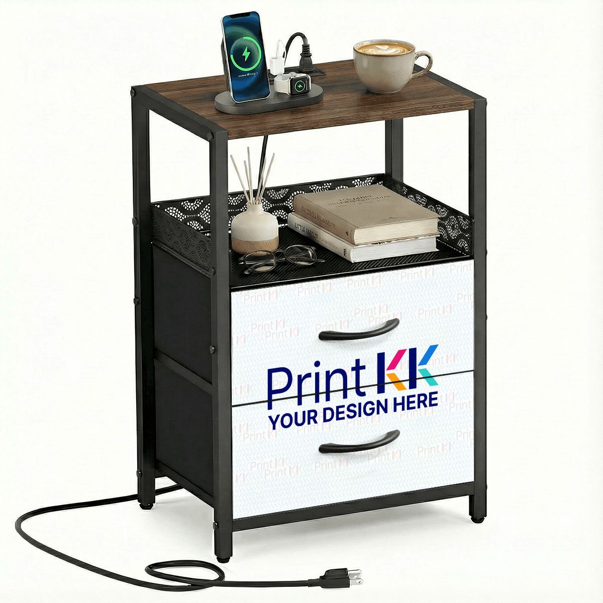 2-Drawer Bedside Table