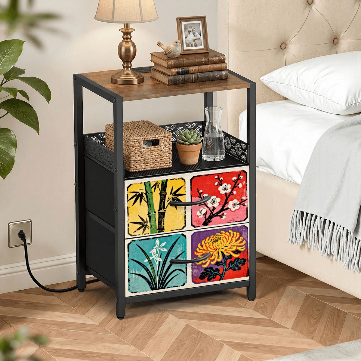 2-Drawer Bedside Table