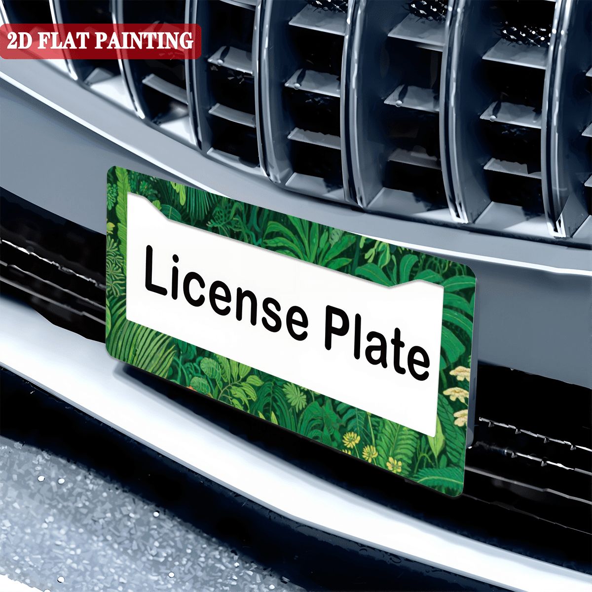 2穴ナンバープレートフレーム 2個（アメリカ製）