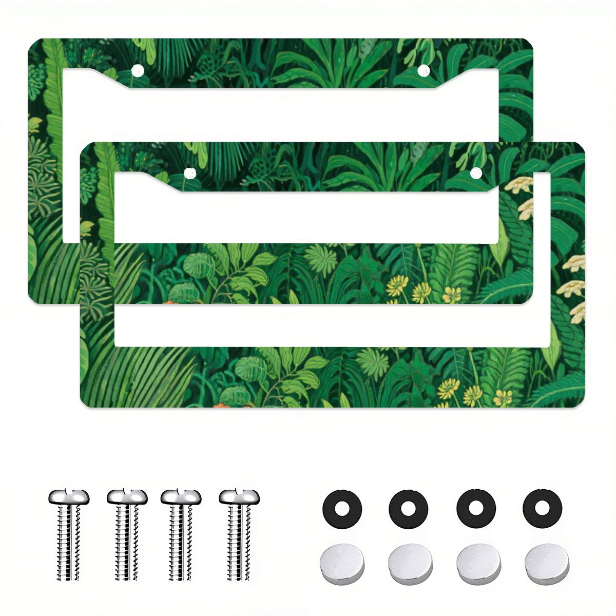 2-Hole License Plate Frames 2 pcs (Made in USA)