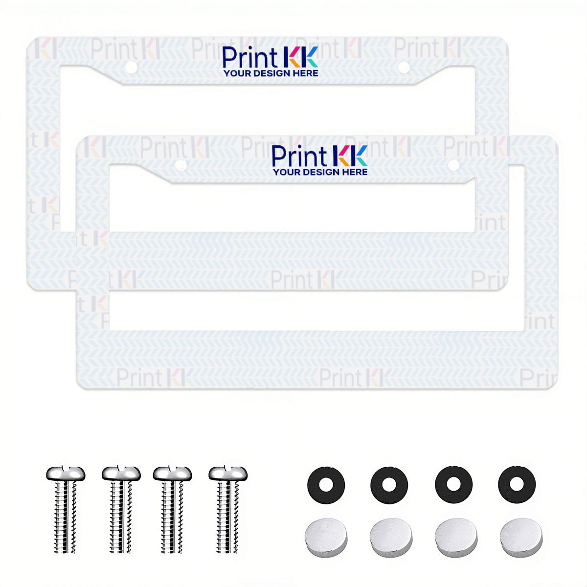 2-Hole License Plate Frames 2 pcs (Made in USA)