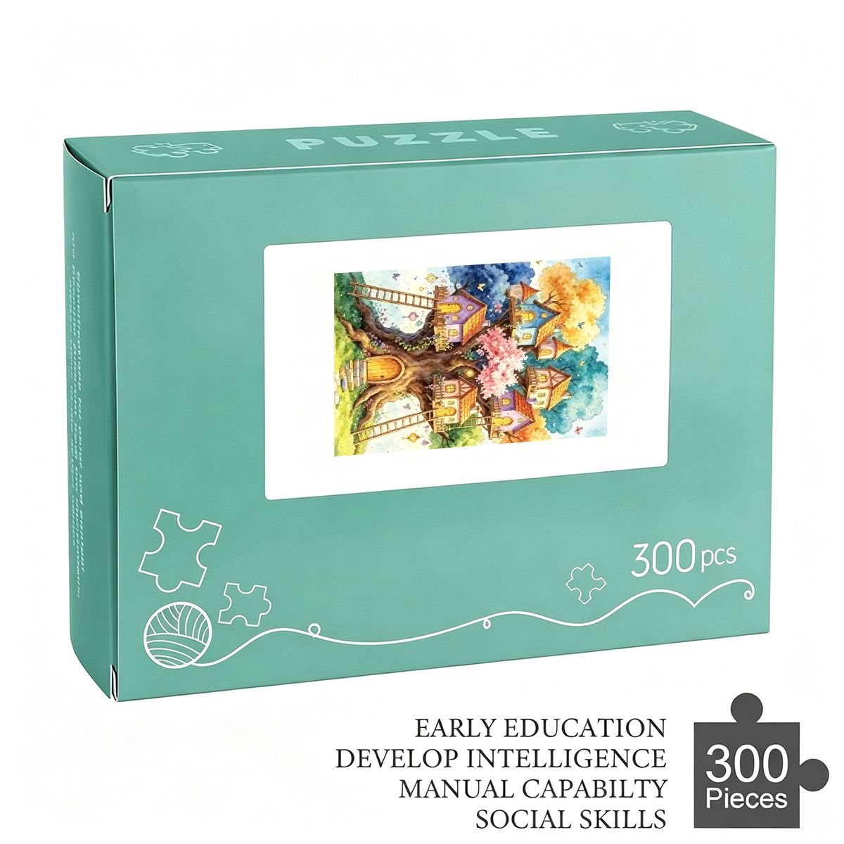 300個 木製ジグソーパズル（縦型）（アメリカ製）
