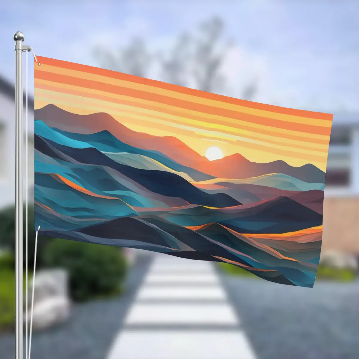 Three-Layer Outdoor Decor Flags Double Sided (3:5)