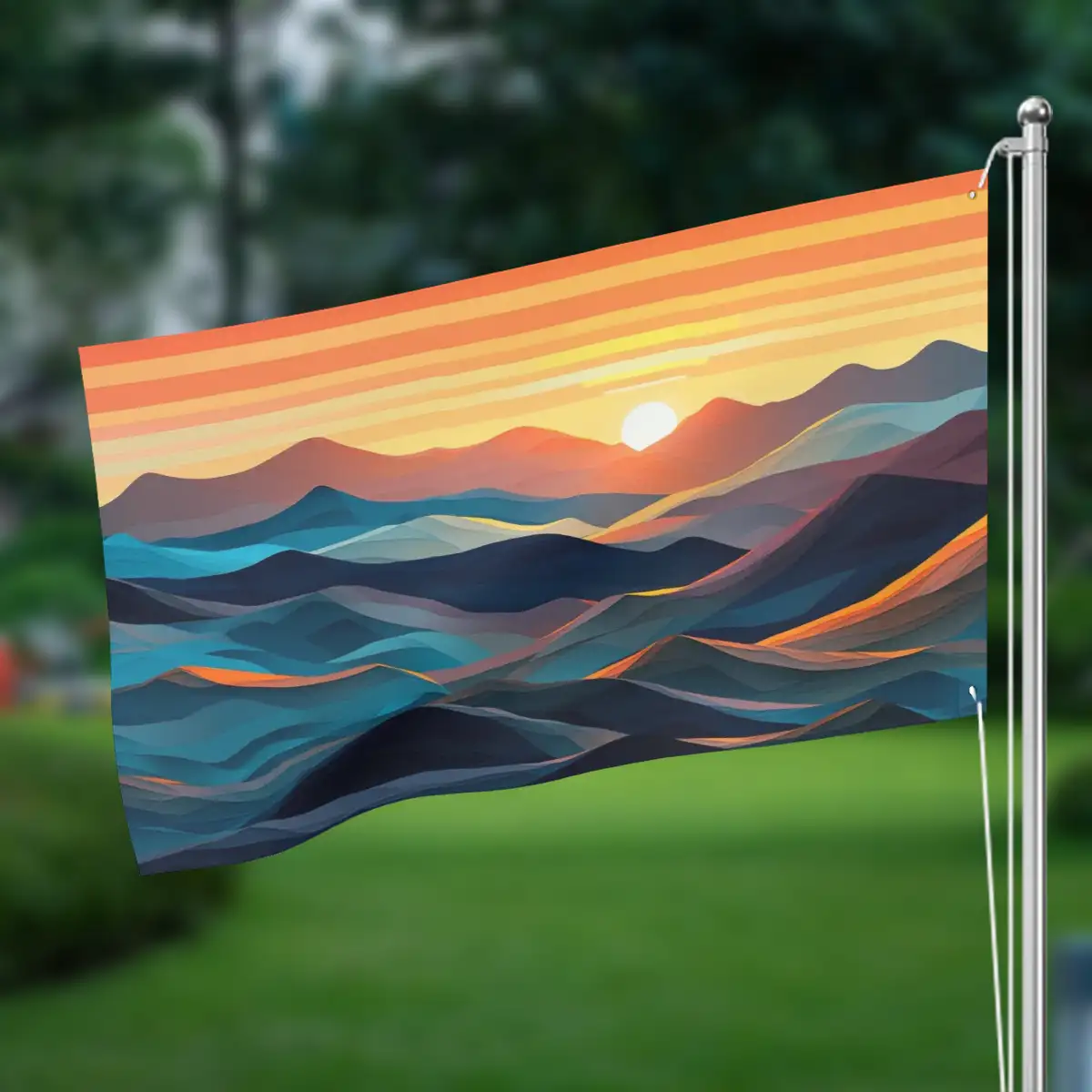 Three-Layer Outdoor Decor Flags Double Sided (3:5)