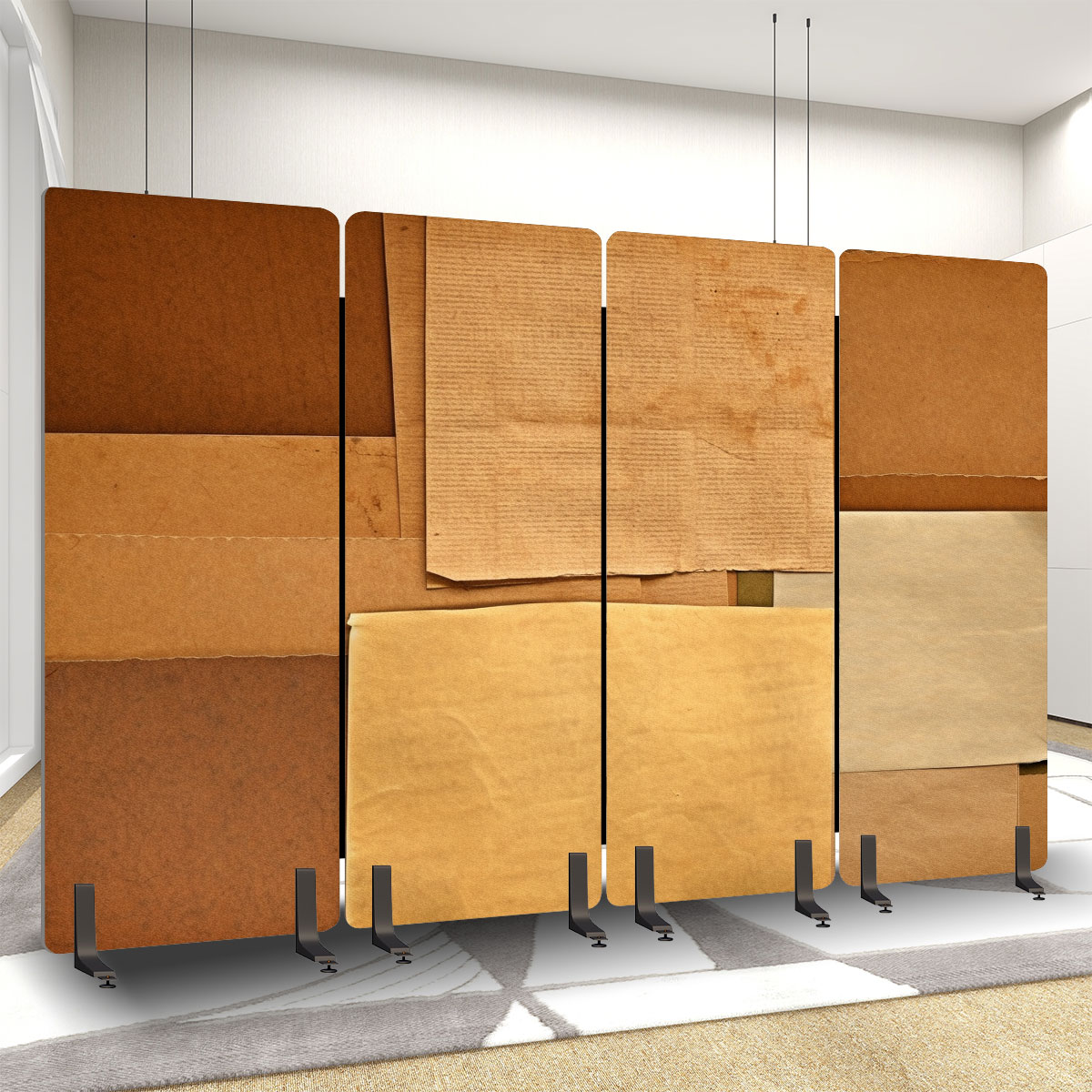 4 Panel Soundproof Room Divider (Made in USA)