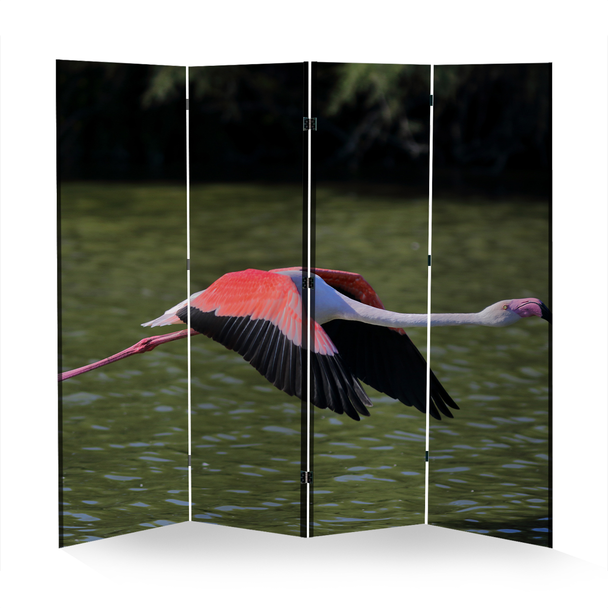 Room Divider Folding Screen 4 Panel