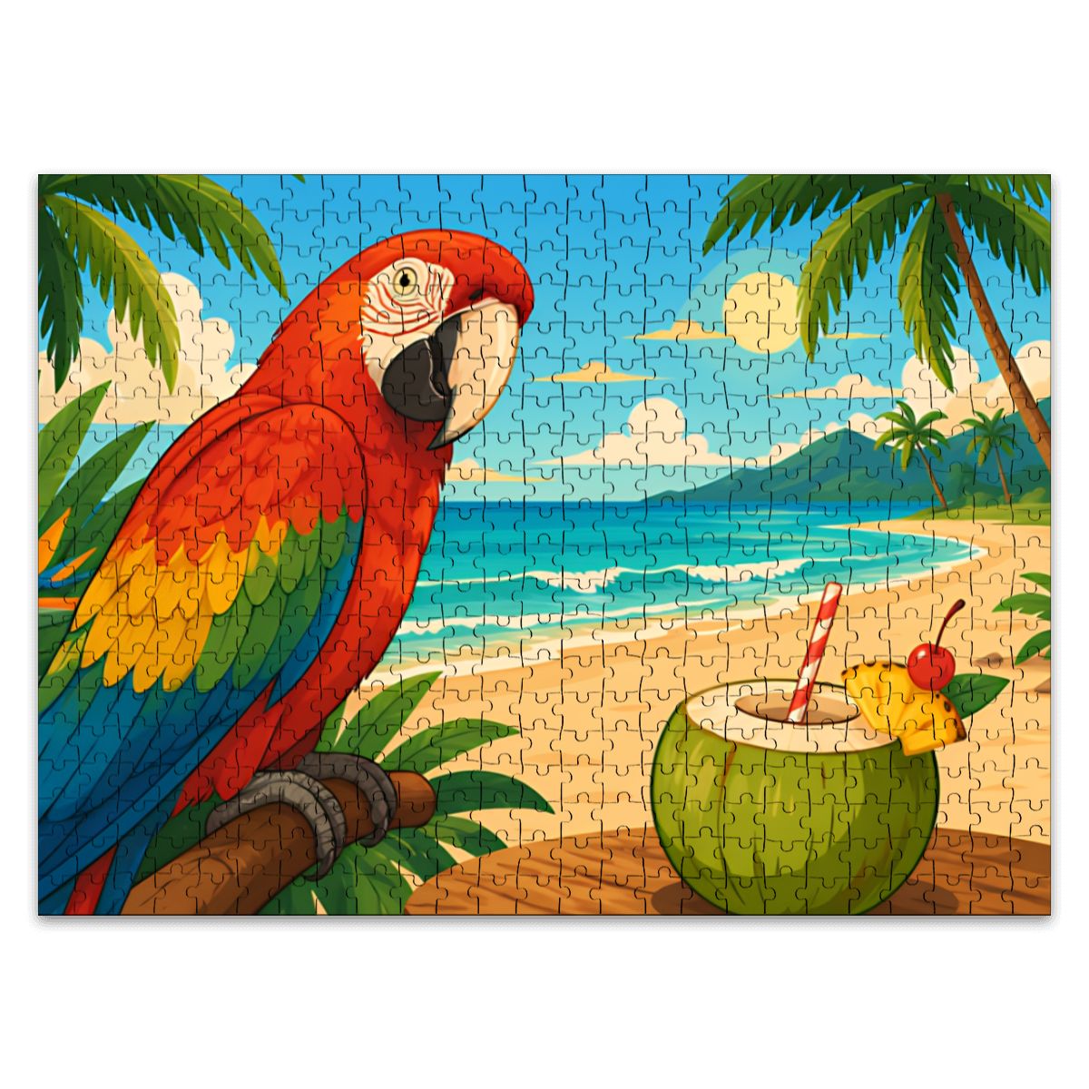 500Pcs Wooden Jigsaw Puzzle with Frame Set (Horizontal)
