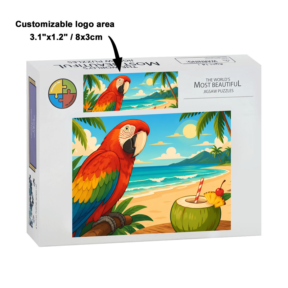 500Pcs Wooden Jigsaw Puzzle with Frame Set (Horizontal)