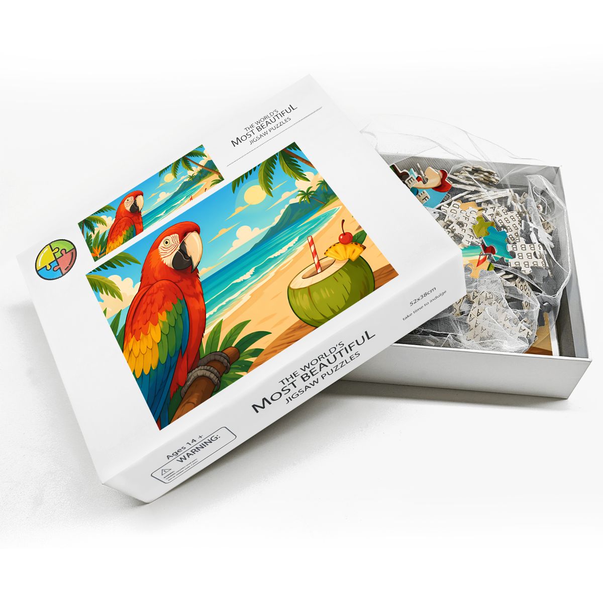 500Pcs Wooden Jigsaw Puzzle with Frame Set (Horizontal)