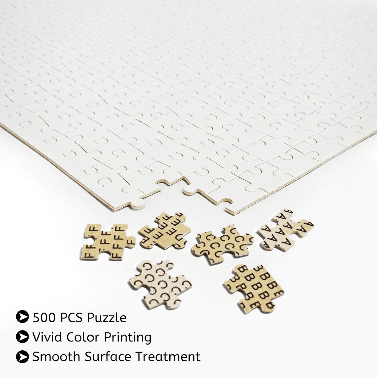 500Pcs Wooden Jigsaw Puzzle with Frame Set (Horizontal)