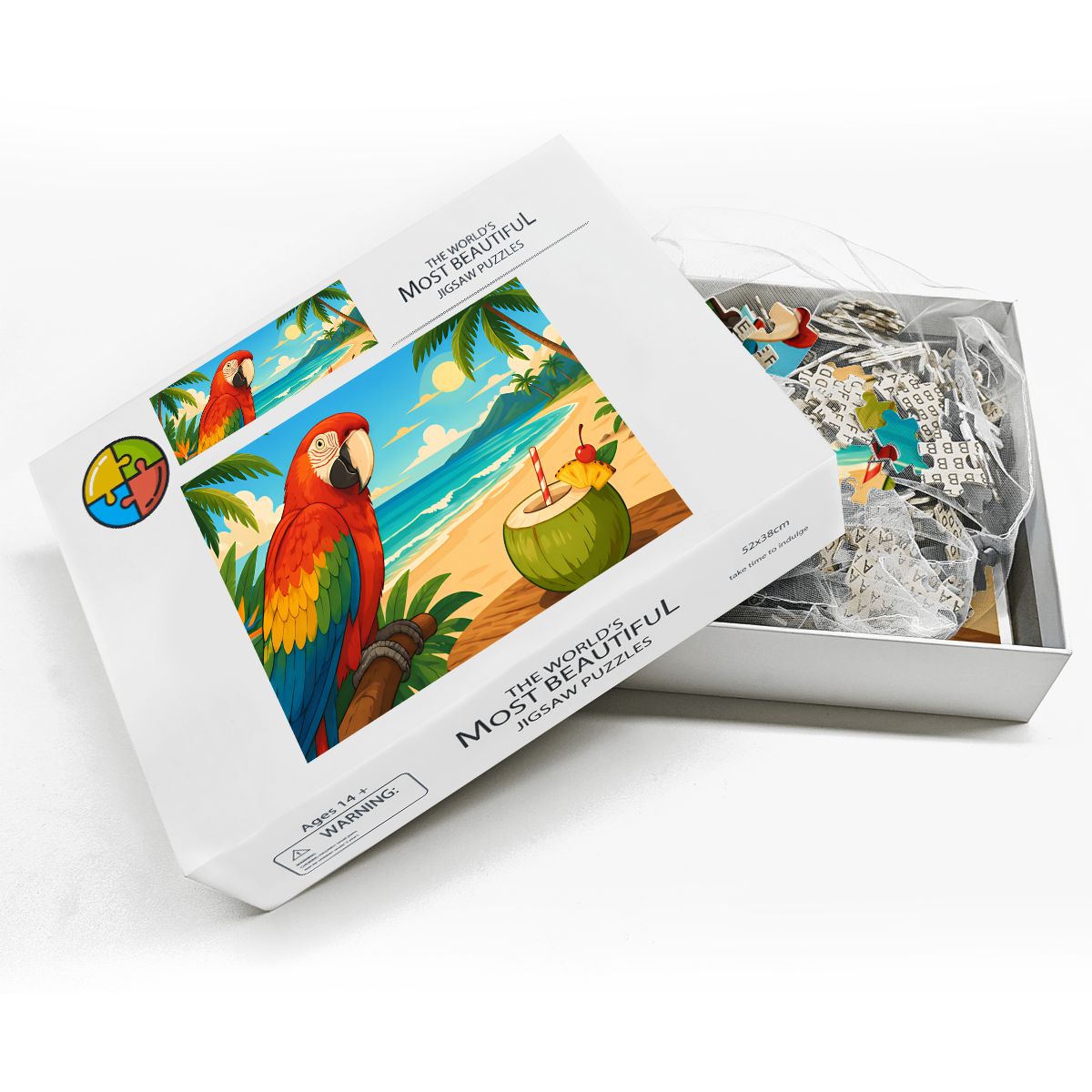 500Pcs Wooden Jigsaw Puzzle with Frame Set (Horizontal)