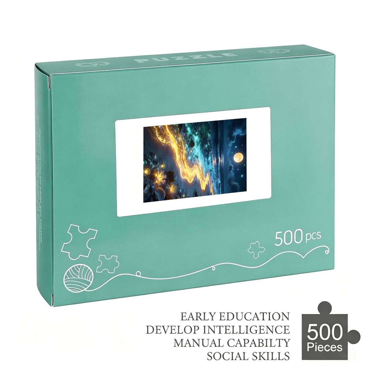 500個入り 木製ジグソーパズル（縦型）（アメリカ製）