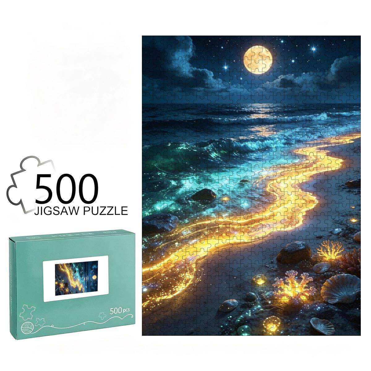 500個入り 木製ジグソーパズル（縦型）（アメリカ製）