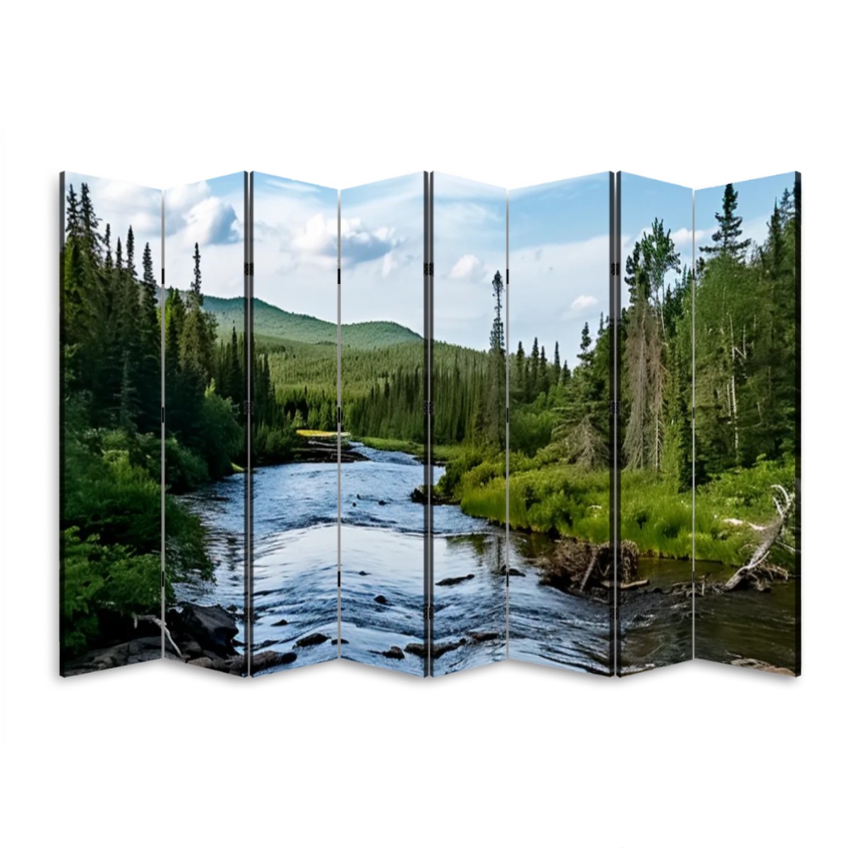 Room Divider Folding Screen 8 Panel