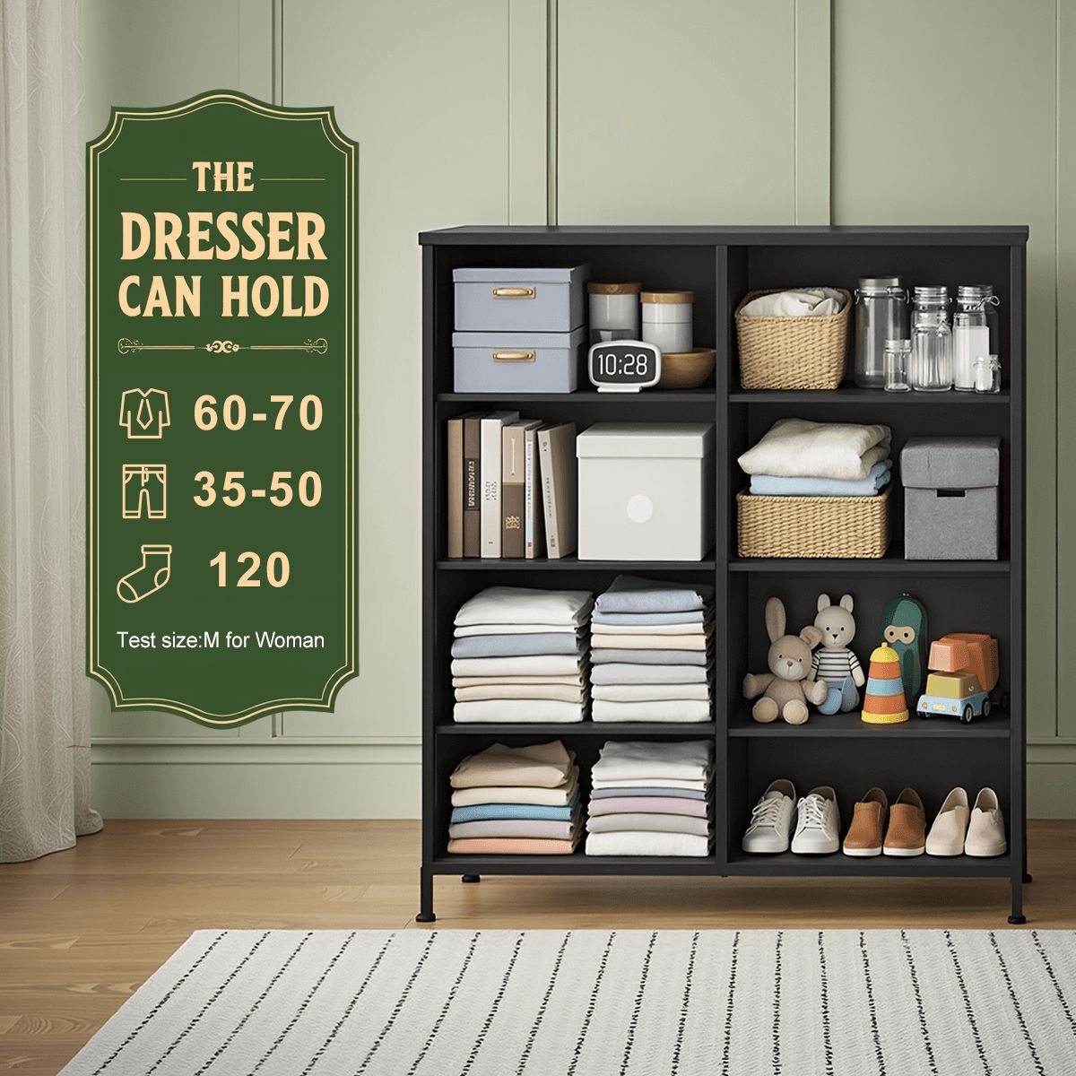 8-Schubladen Kommode