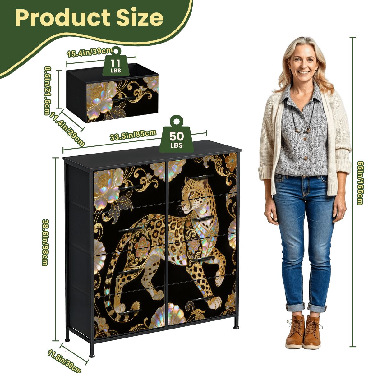 8-Schubladen Kommode