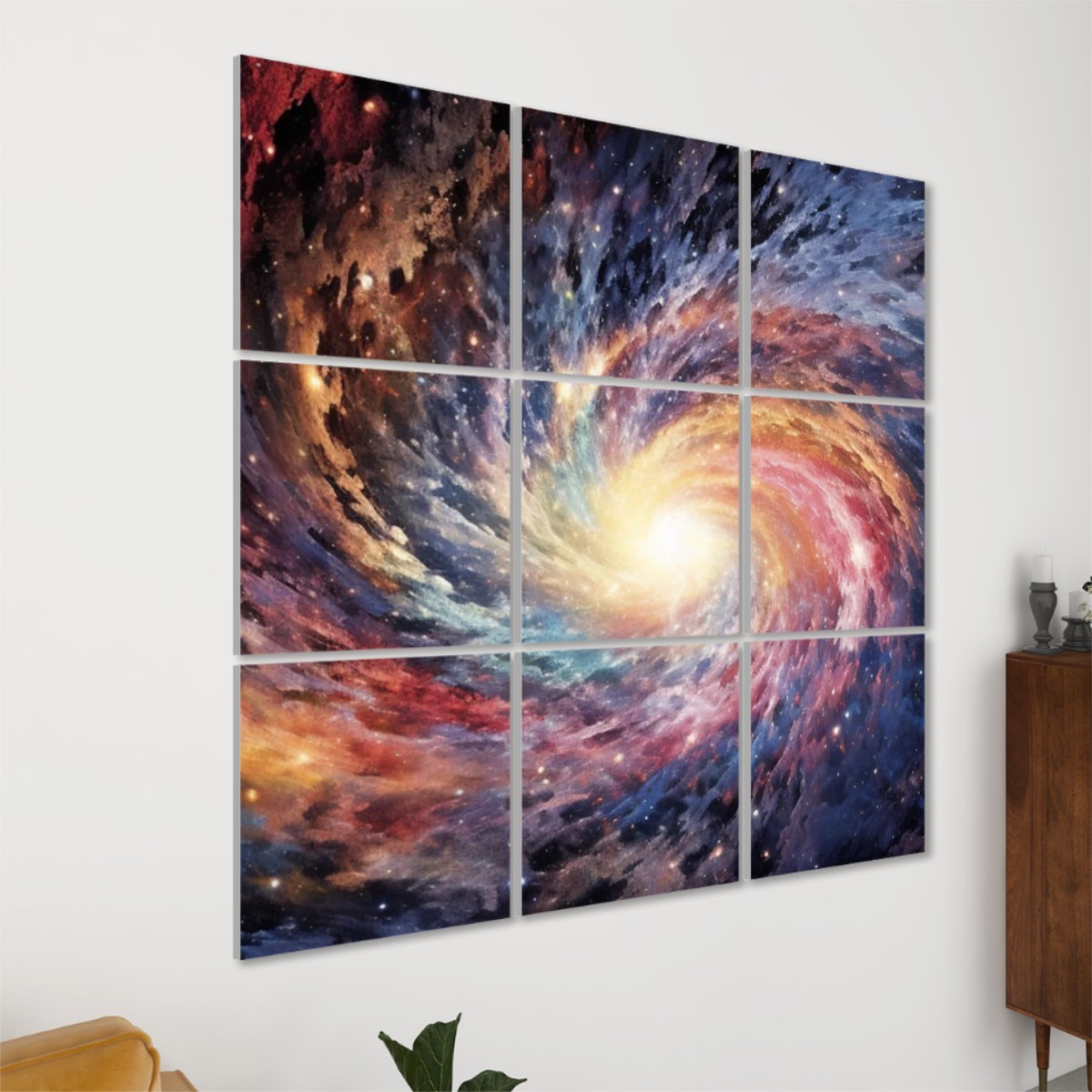 9 Panels Sound Absorbing Wall Art