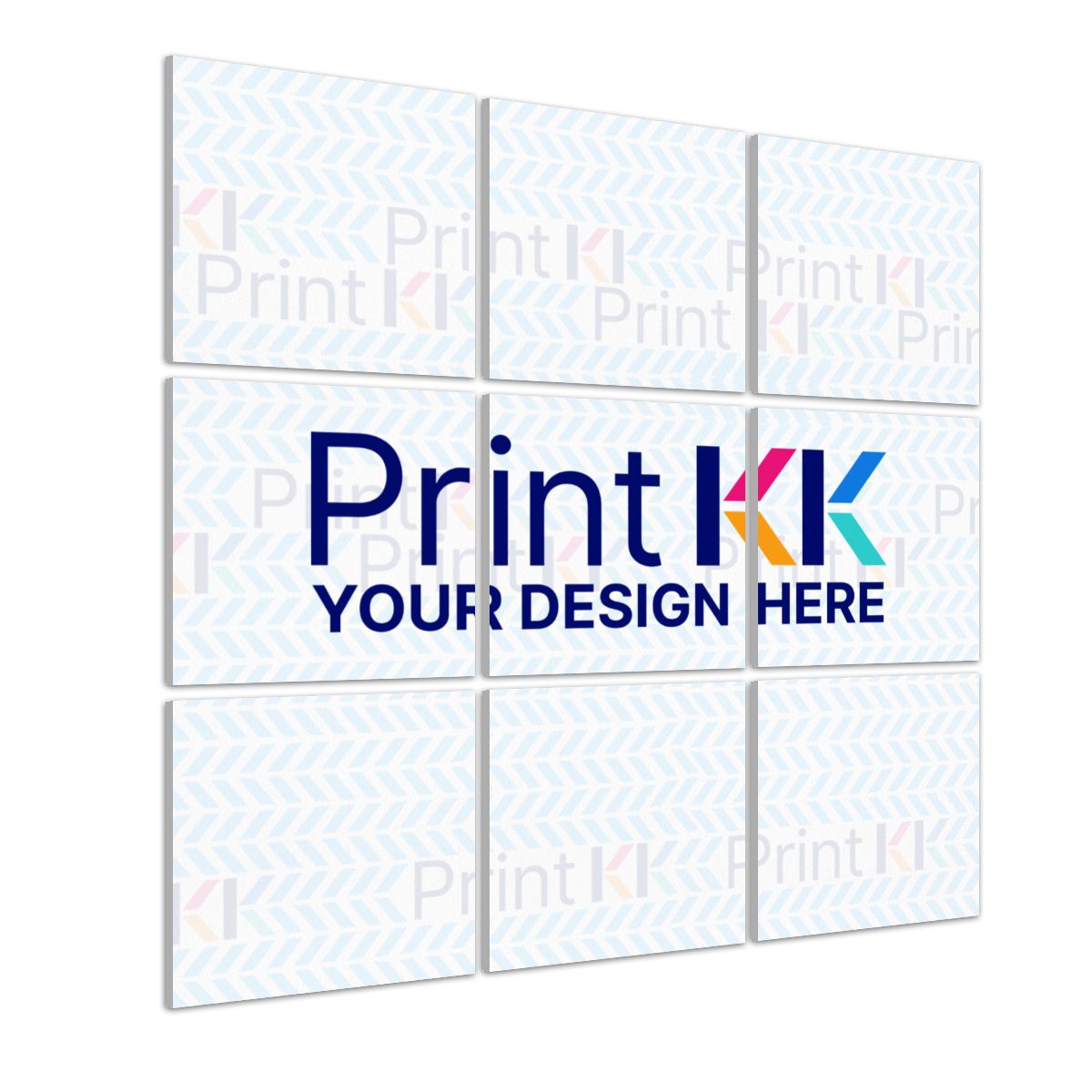 Arte de pared absorbente de sonido 9 piezas