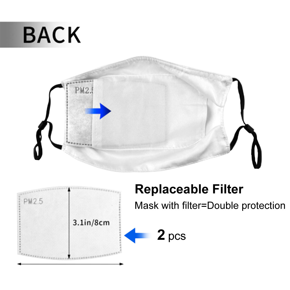 Adjustable Dust Face Mask with Filter