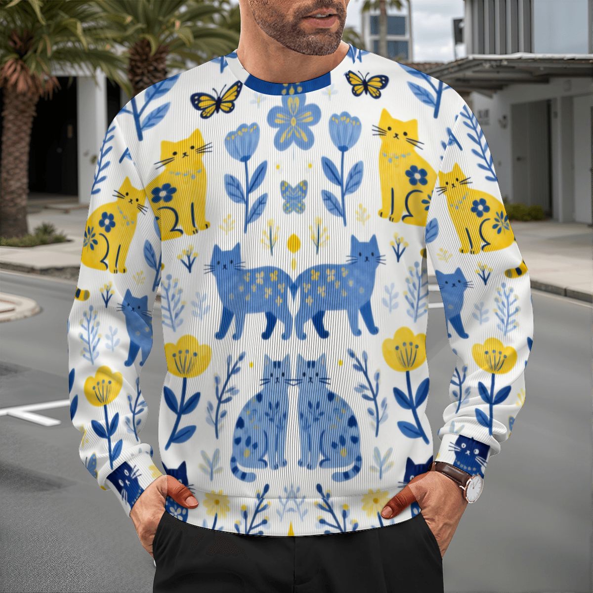 大人用オーバーサイズ厚手プルオーバーセーター