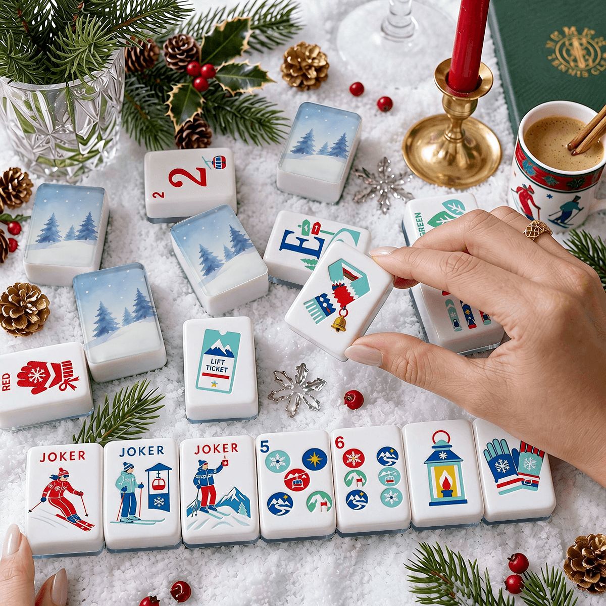 アルパインスロープス クリスマス麻雀タイル