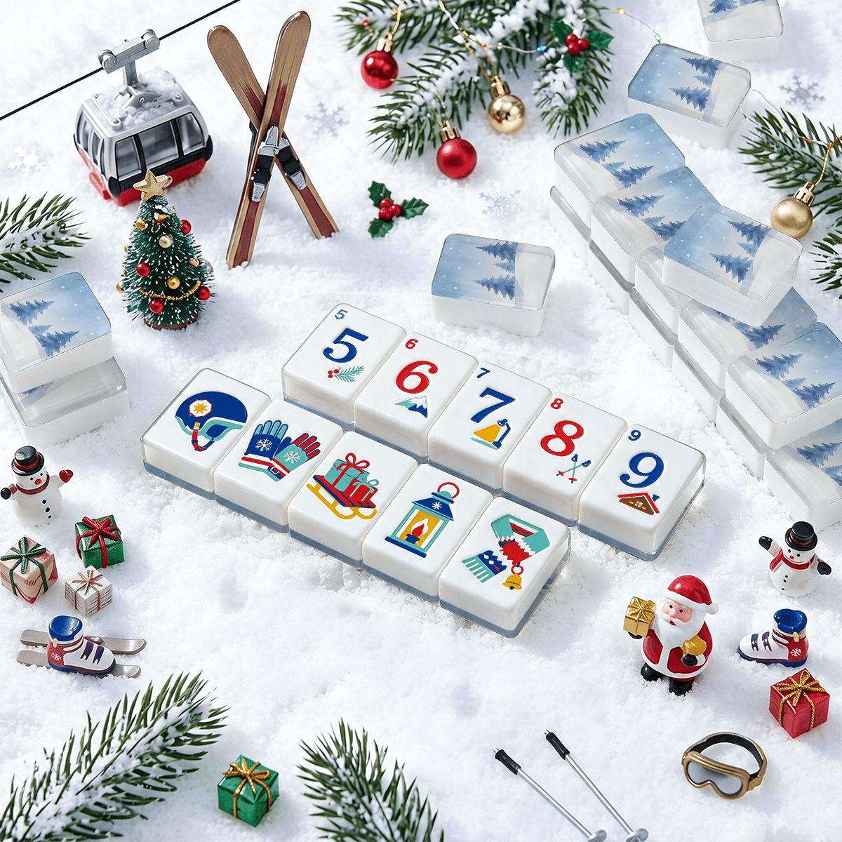 アルパインスロープス クリスマス麻雀タイル