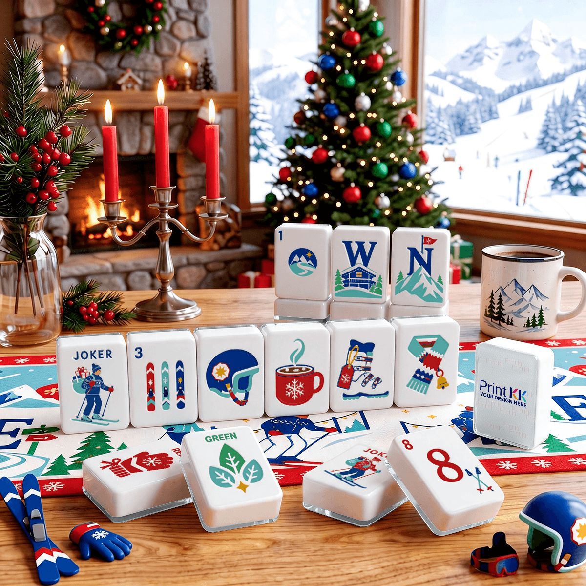 アルパインスロープス クリスマス麻雀タイル