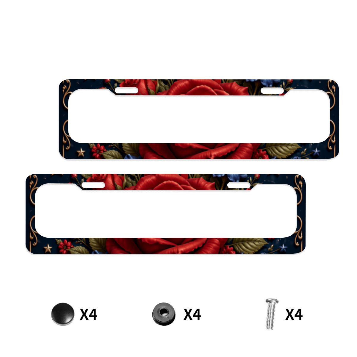 Aluminum License Plate Frame 2PCS