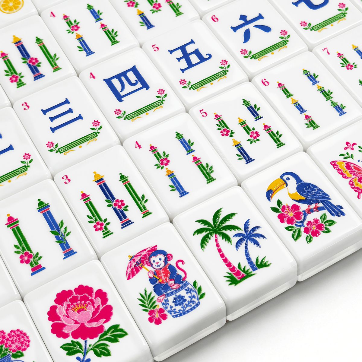 アメリカン麻雀牌（伝統的な磁器スタイル）