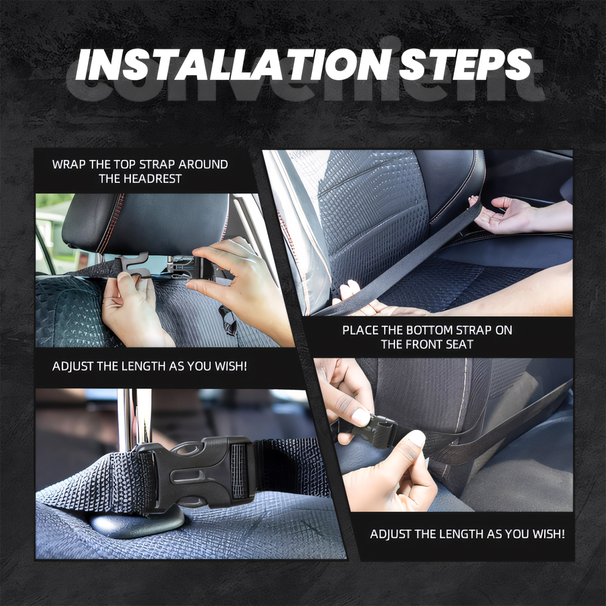 Anti-kick Storage Mat For Car Seats 2pcs