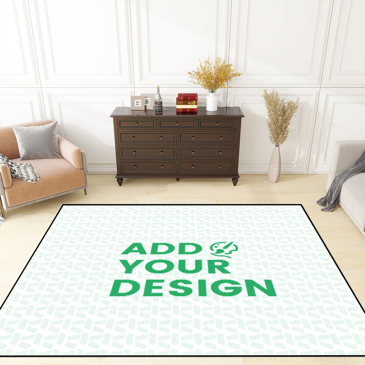 Area Rug Floor Carpet (4:3)