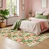 Area Rug with White Border 48 Area Rug with White Border 48