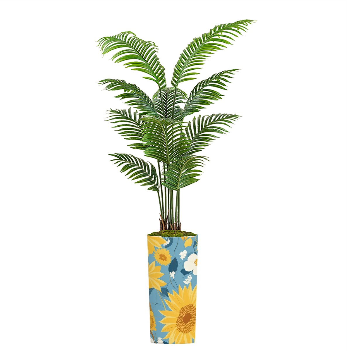 Artificial Plants Indoor Round Potted Palm