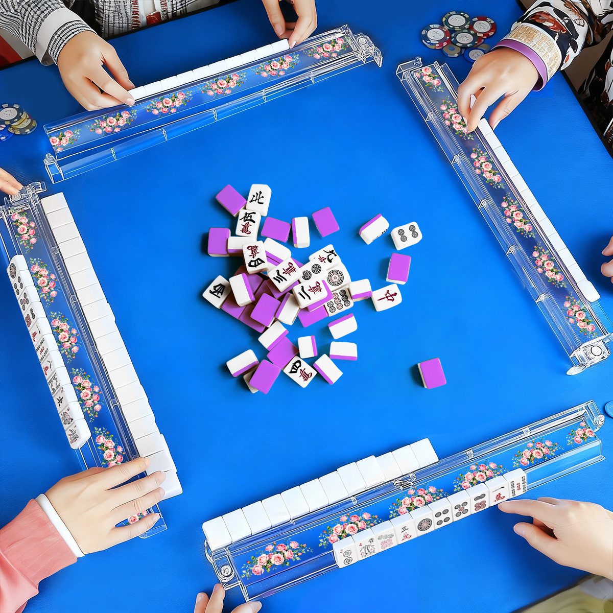 4 Artistic Mahjong Tile Pusher Racks