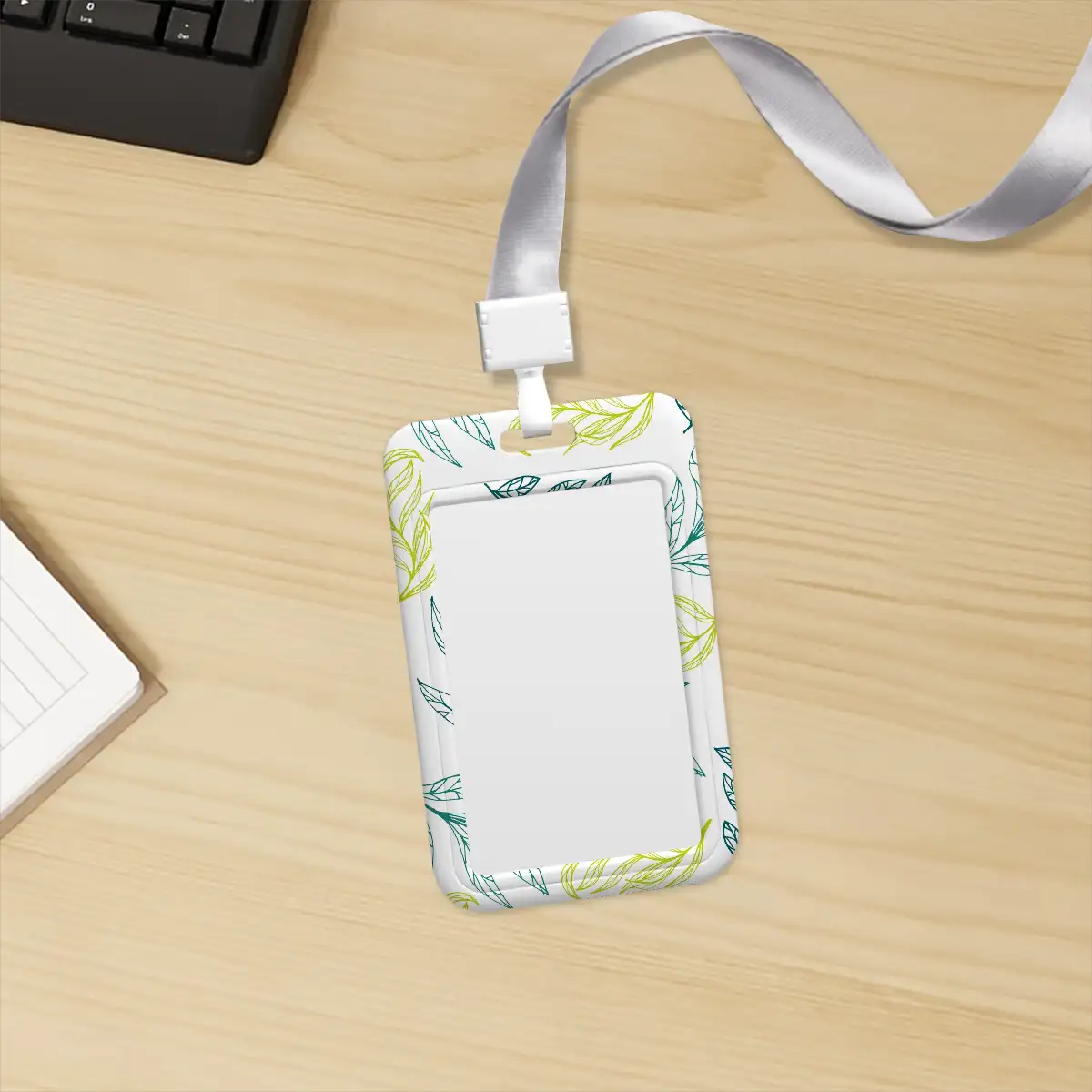 Vertical ID Badge Holder(Double-Sided Design)