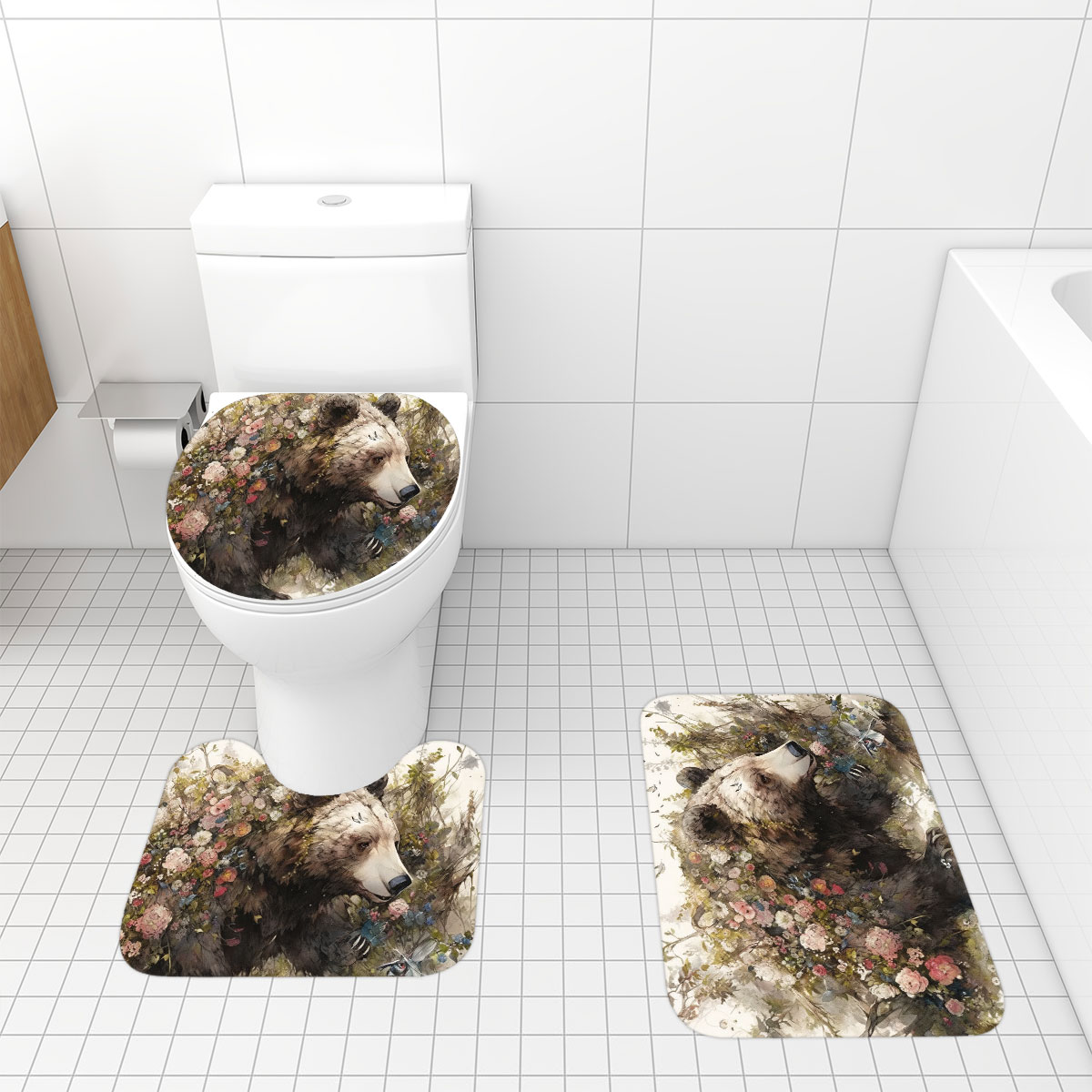 Bathroom Rugs Sets 3 piece