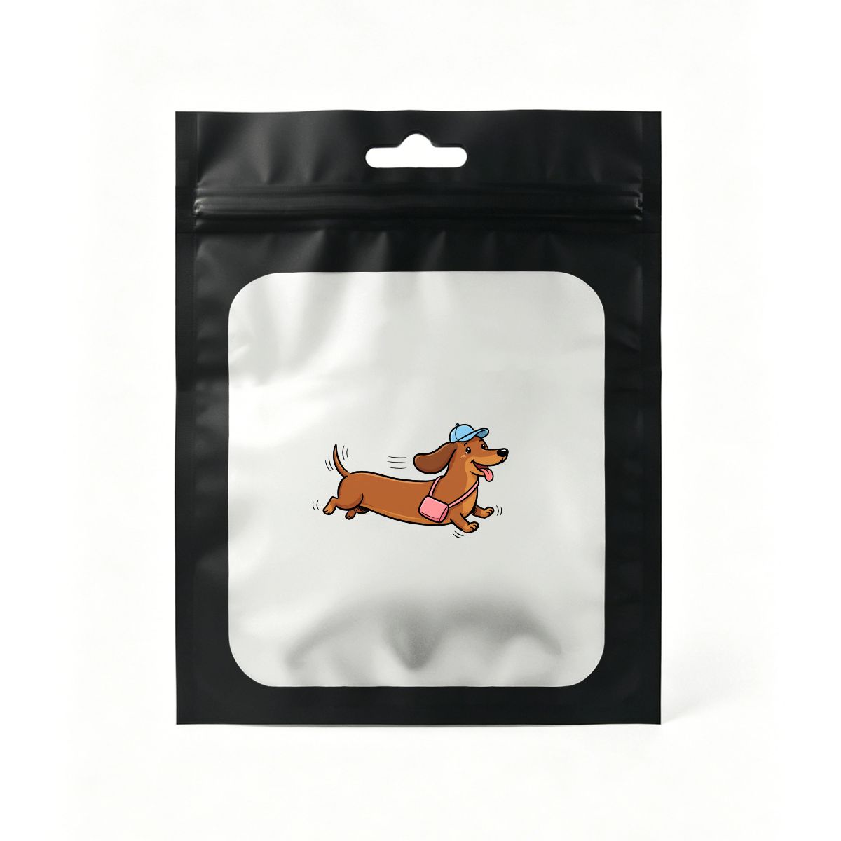 Black Resealable Bag-12x15cm