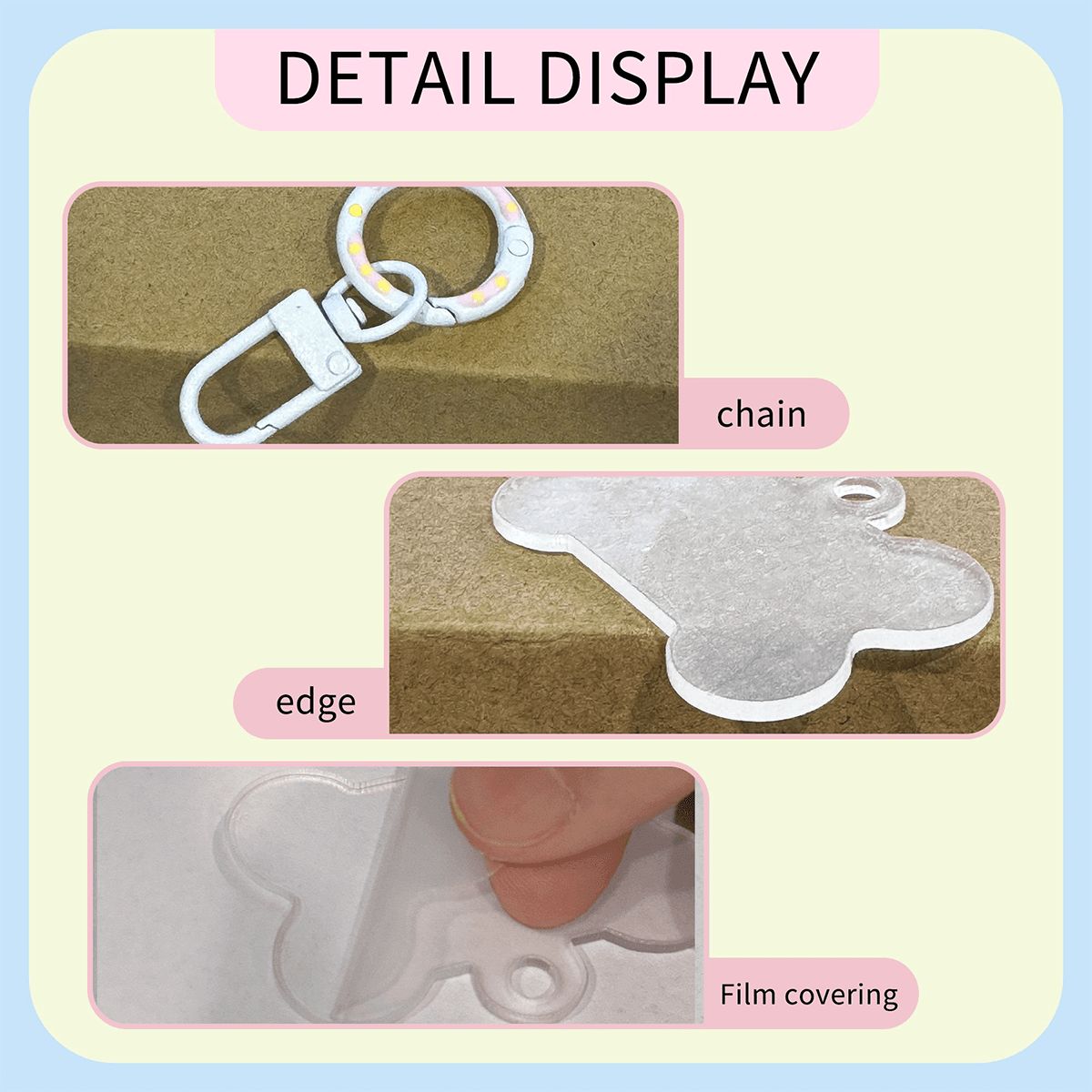 Bone-Shaped Acrylic Pet Tag