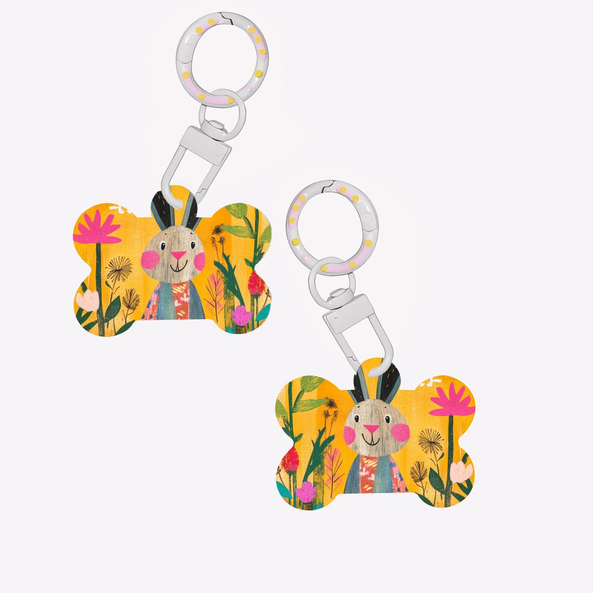Bone-Shaped Acrylic Pet Tag