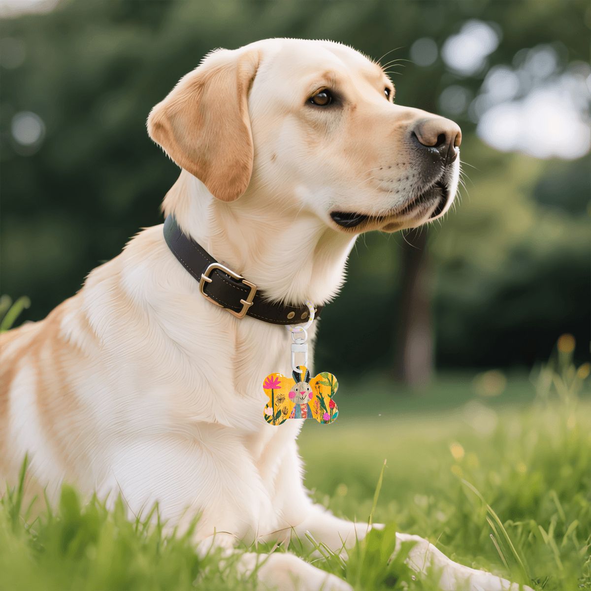 Bone-Shaped Acrylic Pet Tag
