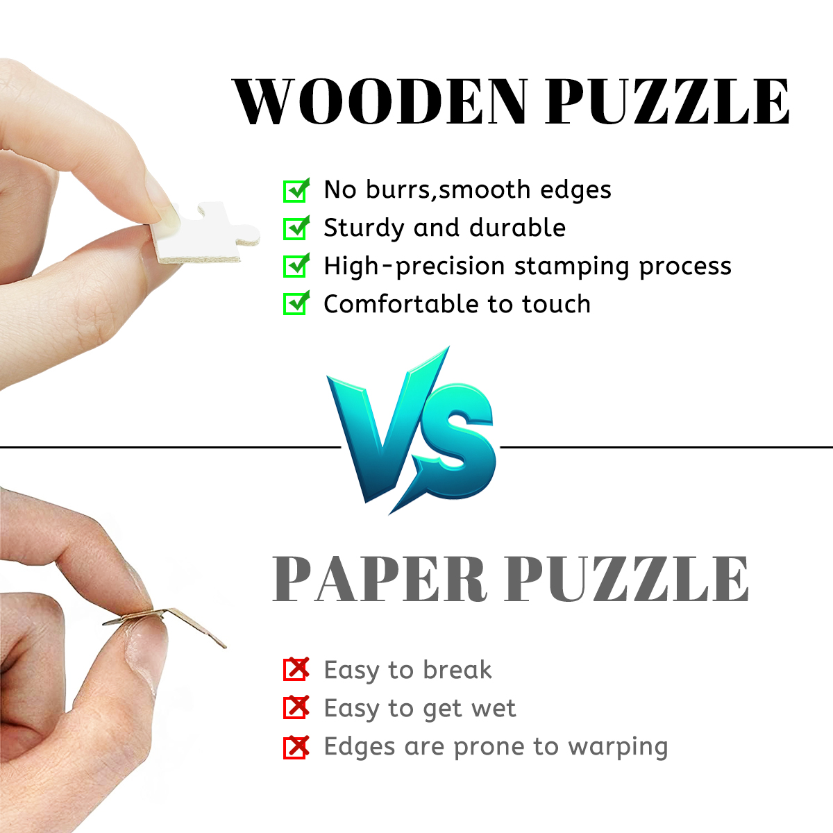 Wooden Jigsaw Puzzles 300 pcs (Vertical)