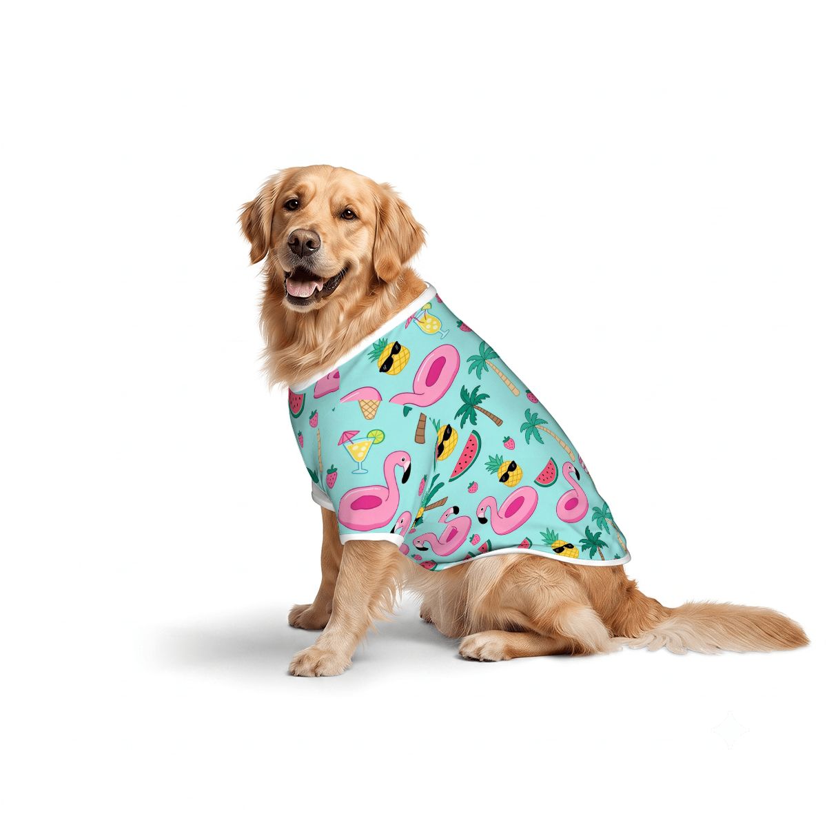 通気性メッシュ大型犬用シャツ