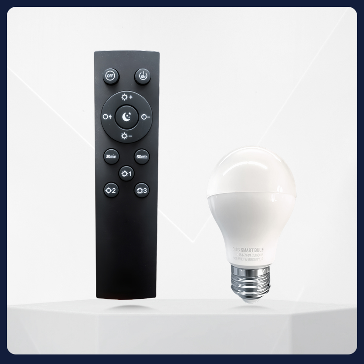 Bombilla y control remoto para accesorios de lámpara de pie (Fabricado en EE. UU.)