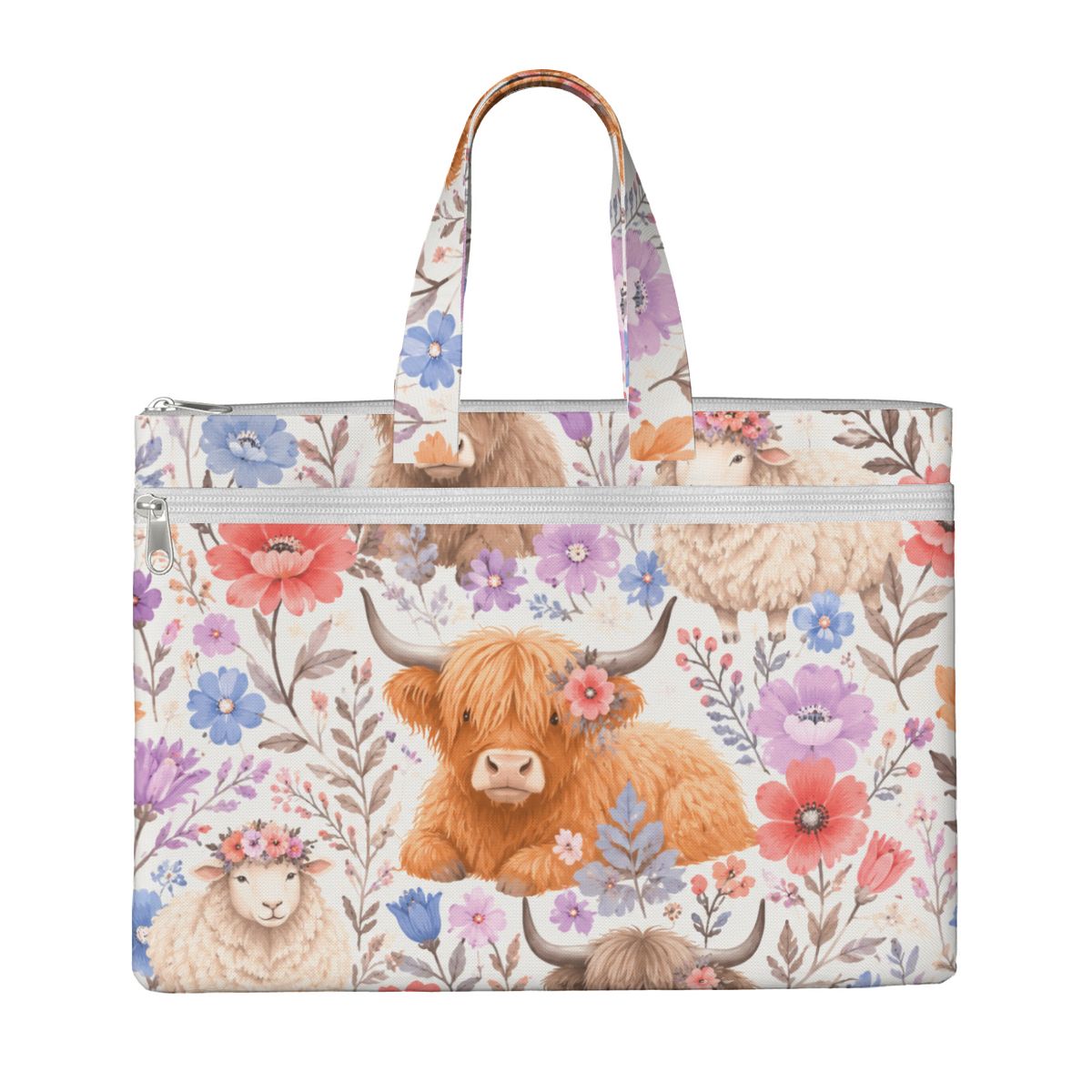 Canvas Document Bag with Handle