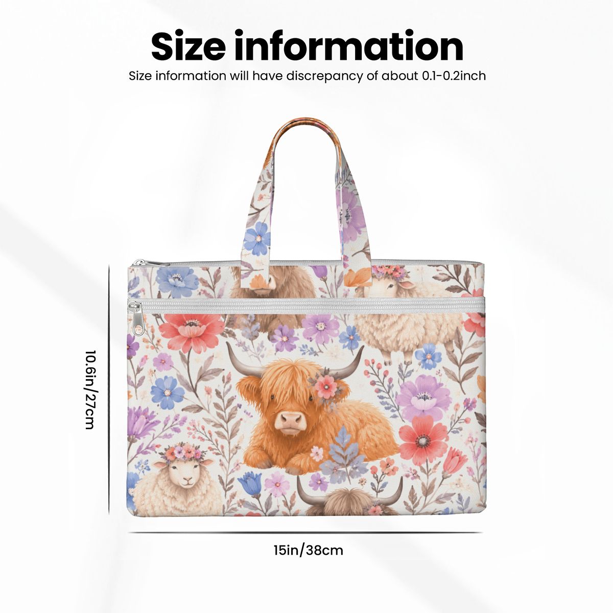 Canvas Document Bag with Handle