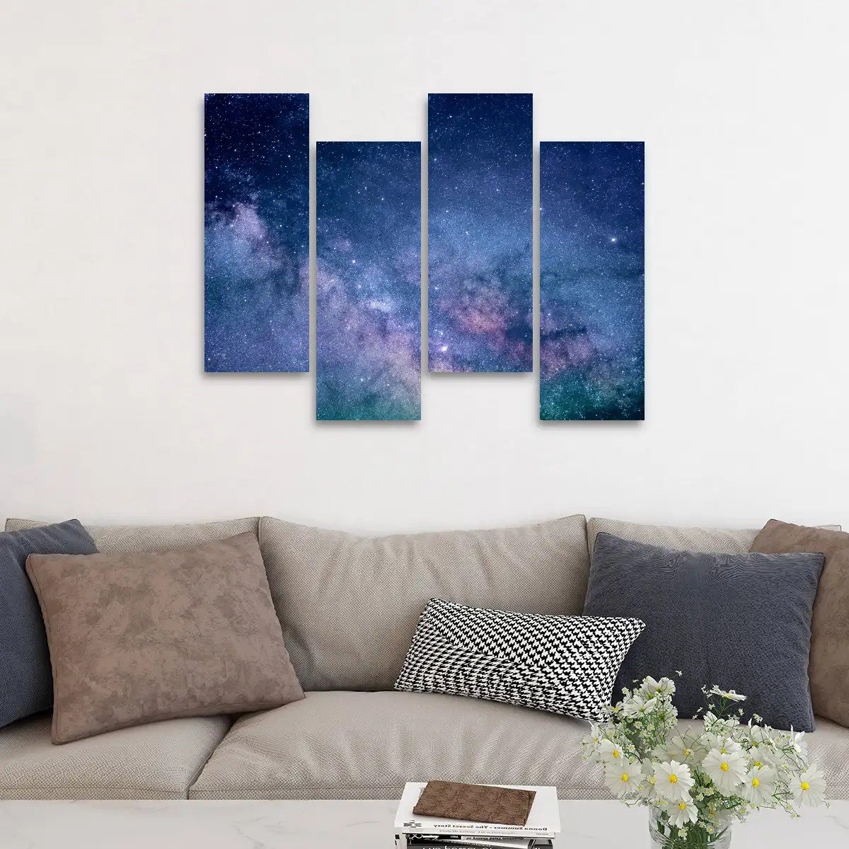 4 Panels Canvas Prints Wall Art (Set D)