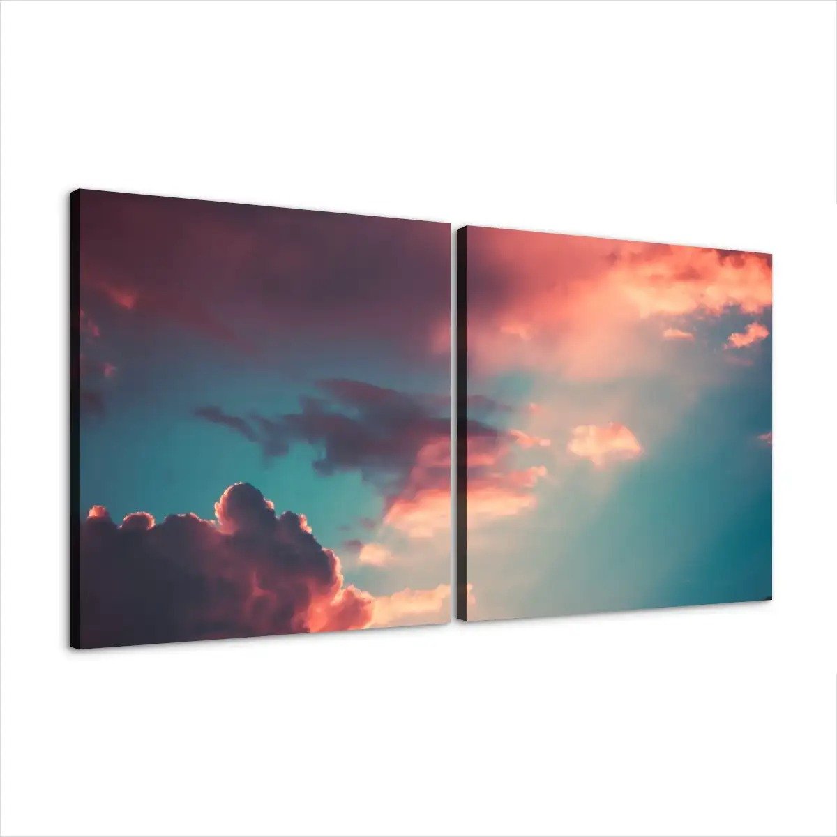 2 Panels Canvas Prints Wall Art (Set A)